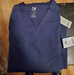 XL Navy Blue Scrub Set